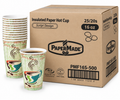PaperMade Insulated Hot Cups - Script - 16 oz. - 500/case