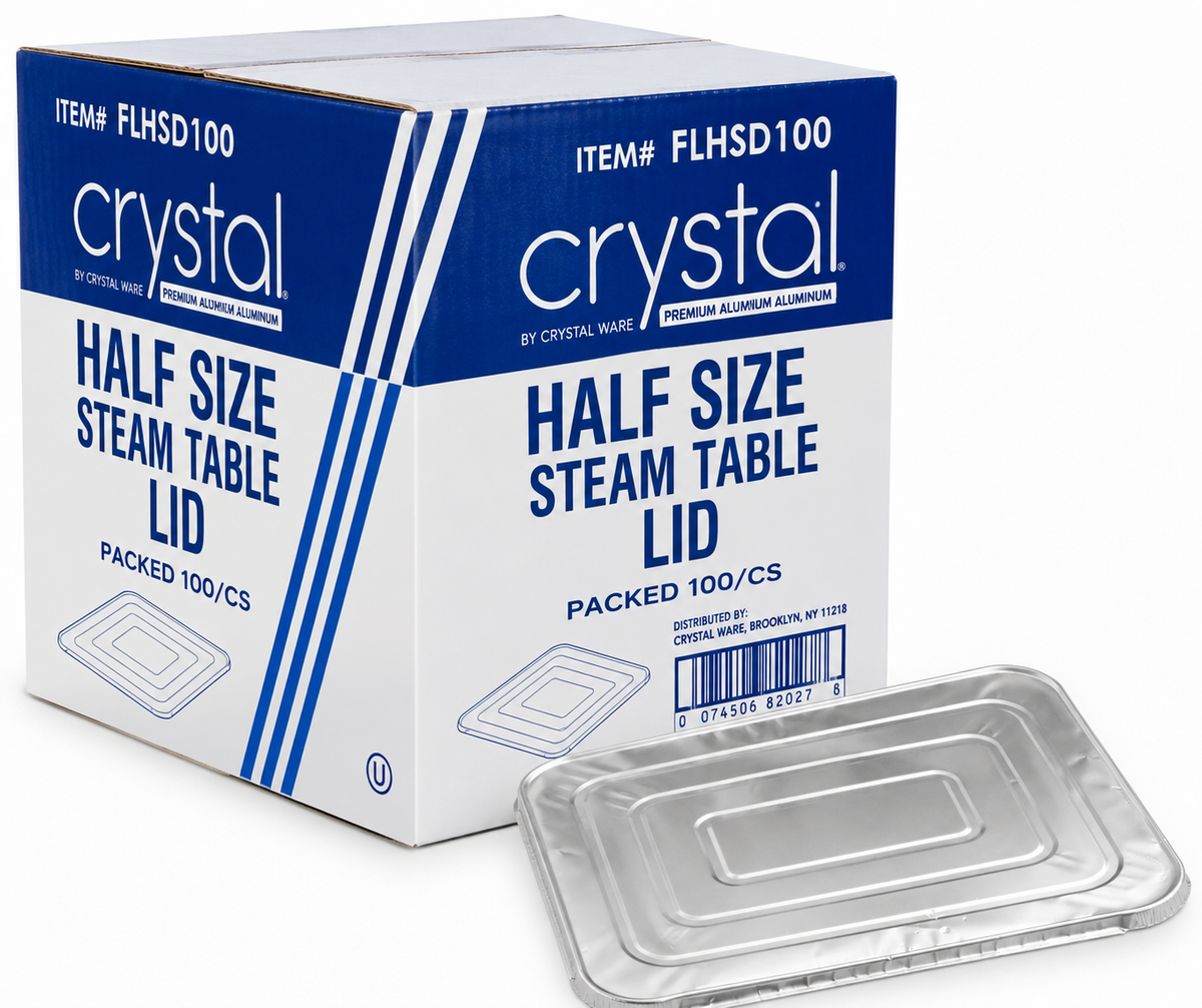 Foil Lids for Half Size Pans - Fits 9 x 13 in. - 100/case