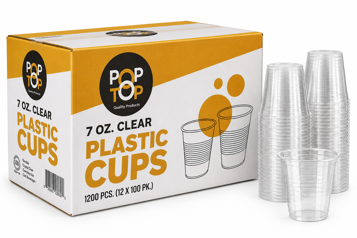 Clear Cups - 7 oz. - 1200/case