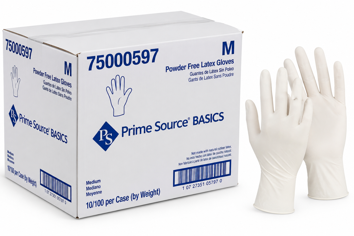 Latex Gloves - Powder-Free - Medium - 10/case