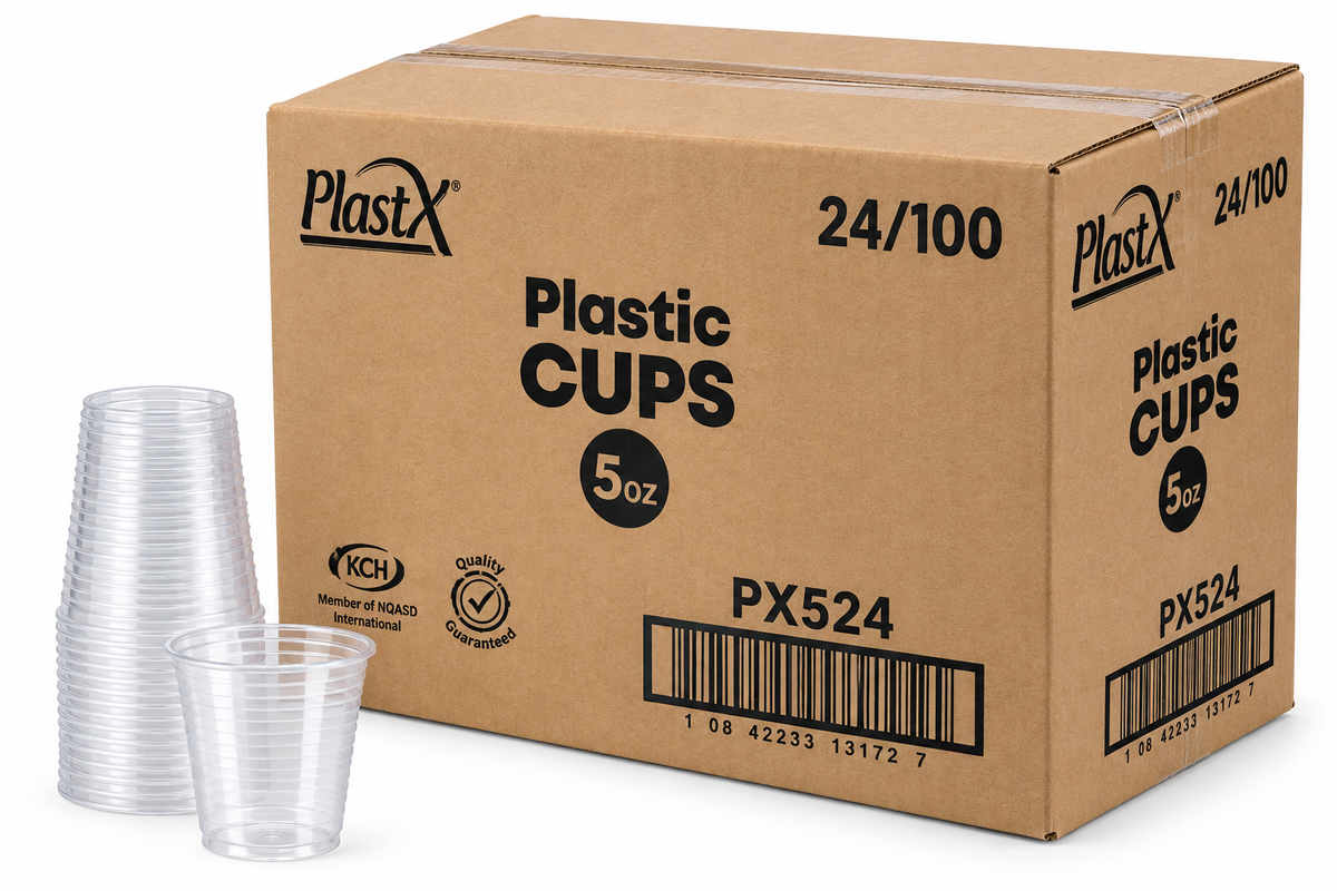 Clear PP Cups - 5 oz. - 100/bag - 2400/box