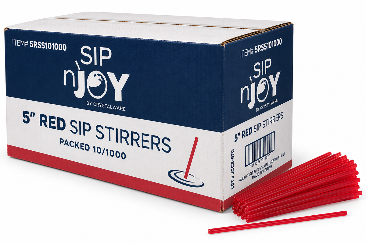 Coffee Stirrers - Red - 5 in.