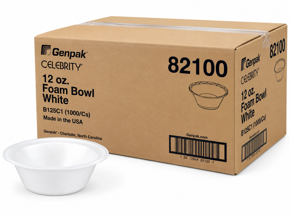 Foam Bowls - 12 oz. - 1000/case