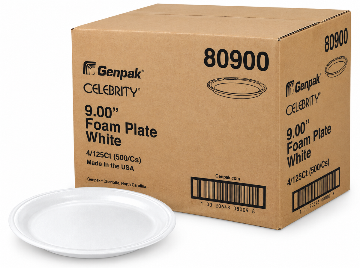 Foam Plates - 9 in. - 500/case