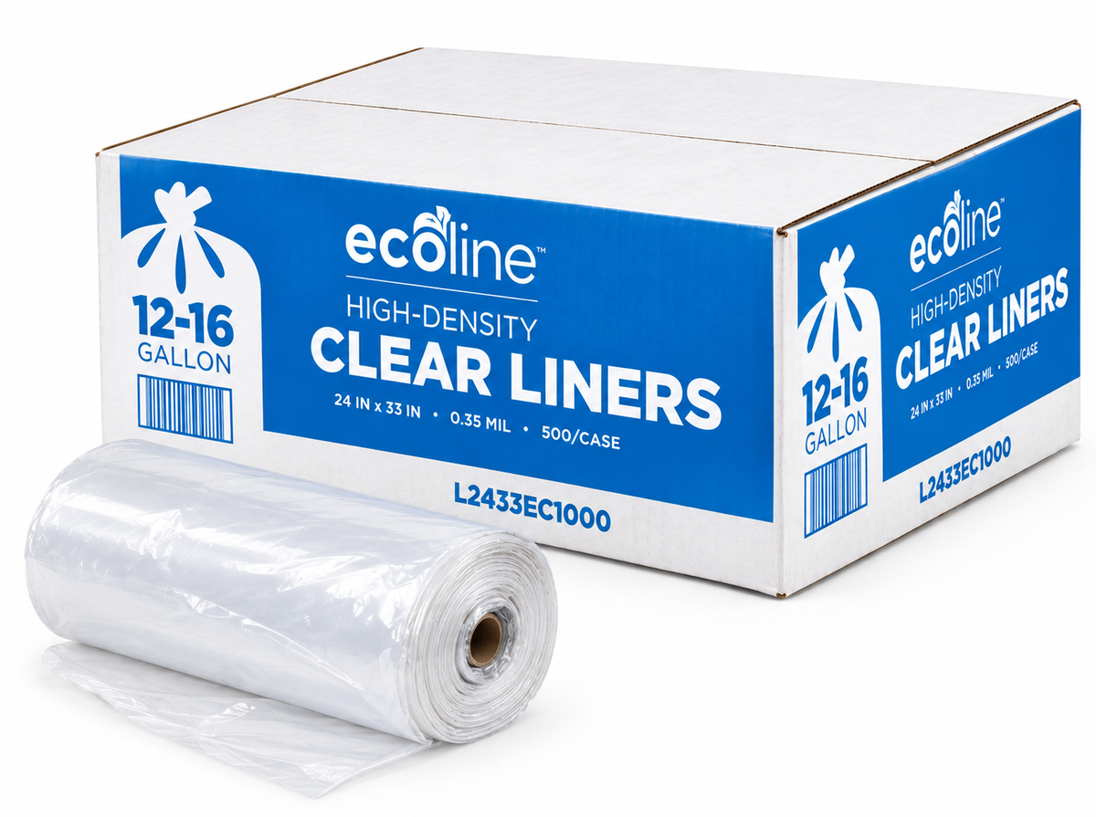 Can Liners - Clear - Fits 24 x 33 in.