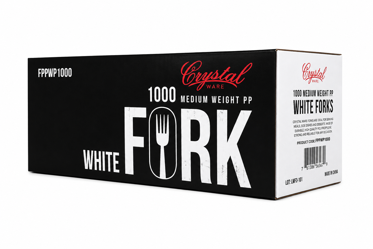 Forks - White Plastic - 1000/case