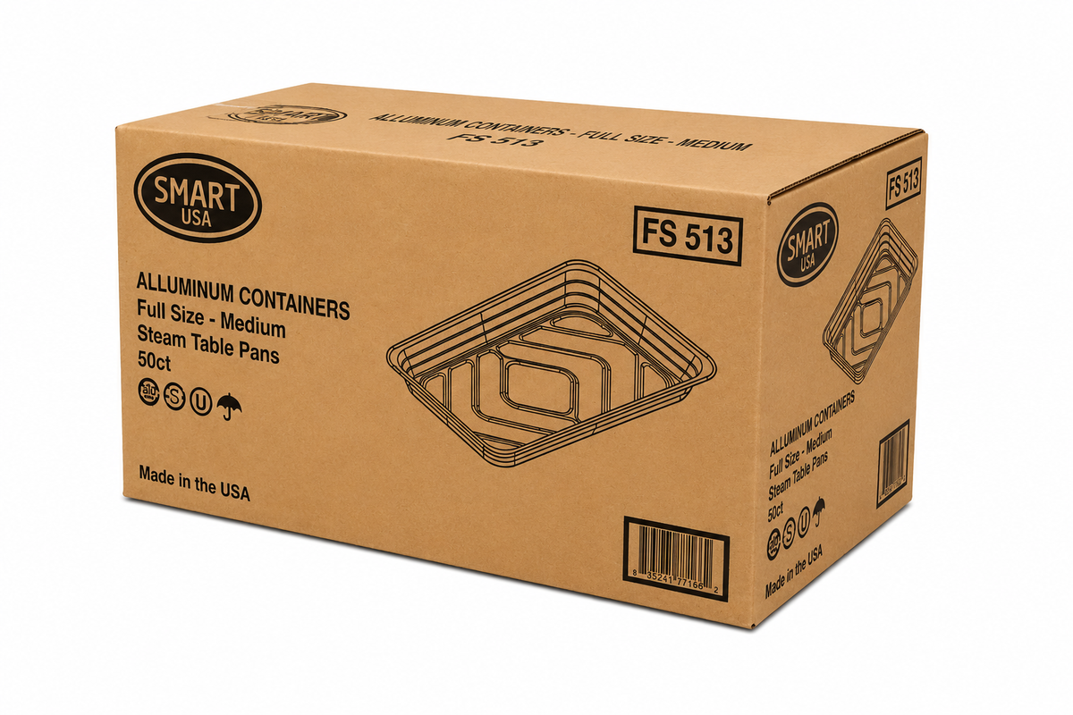 Aluminum Foil Pans - Full Size Medium - 20 x 13 in. - 50/case