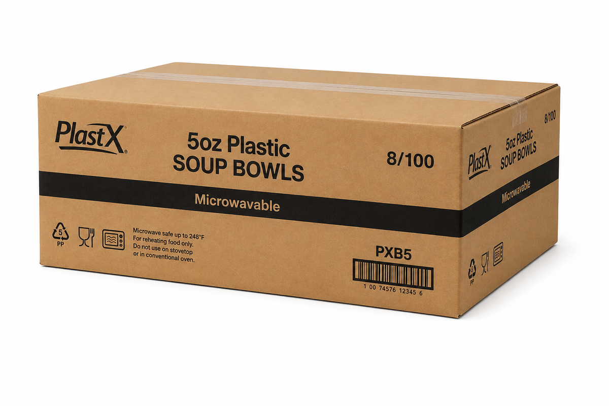 White Plastic Bowls - 5 oz. - 800/case