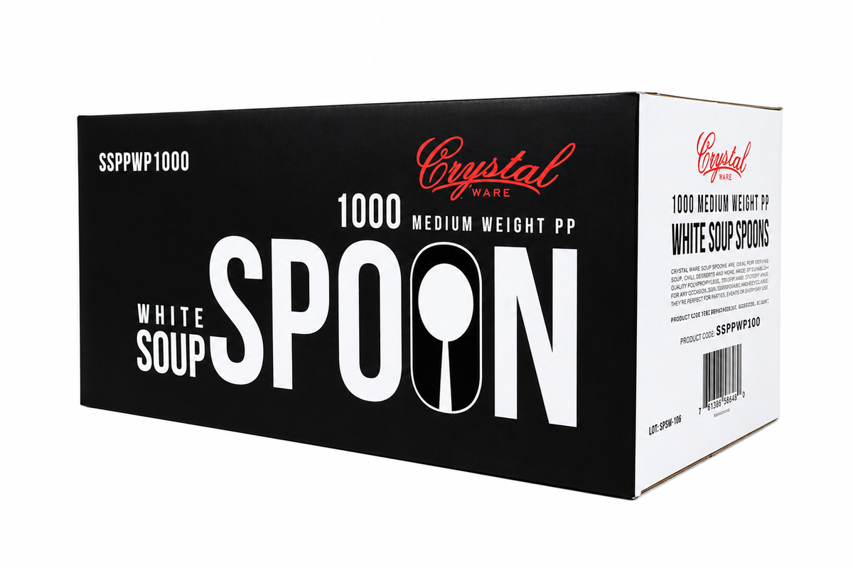 Spoons - Black Sleek Heavyweight Plastic - 1000/case
